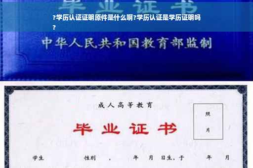 ?学历认证证明原件是什么啊?学历认证是学历证明吗
?