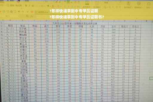 ?怎样快速拿到中专学历证明
?怎样快速拿到中专学历证明书?