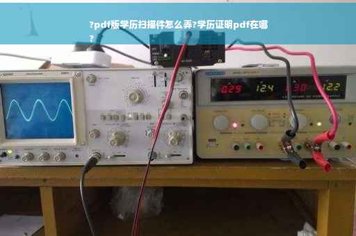 ?pdf版学历扫描件怎么弄?学历证明pdf在哪
?