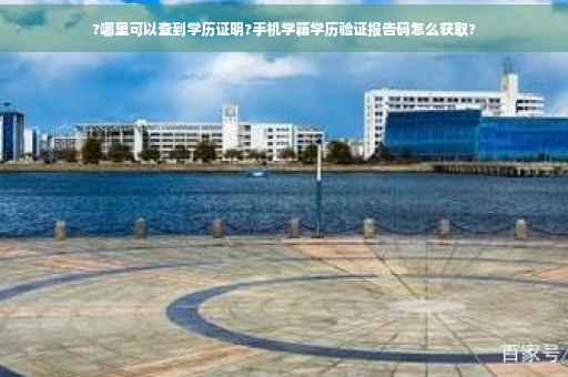 ?哪里可以查到学历证明?手机学籍学历验证报告码怎么获取?