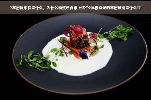 ?学历复印件是什么，为什么面试还要带上这个?兵役登记的学历证明是什么⚡️