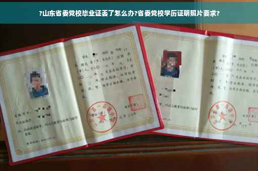 ?山东省委党校毕业证丢了怎么办?省委党校学历证明照片要求?