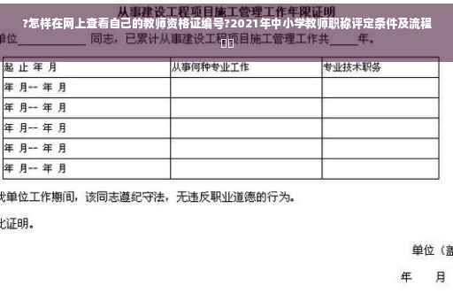 ?怎样在网上查看自己的教师资格证编号?2021年中小学教师职称评定条件及流程⚡️