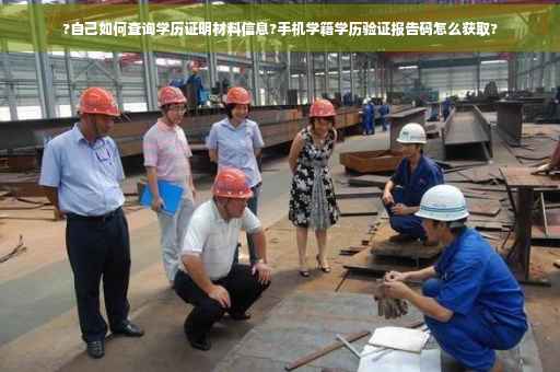?自己如何查询学历证明材料信息?手机学籍学历验证报告码怎么获取?