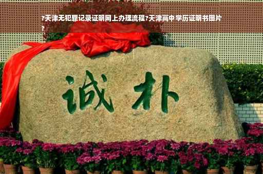 ?天津无犯罪记录证明网上办理流程?天津高中学历证明书图片
?