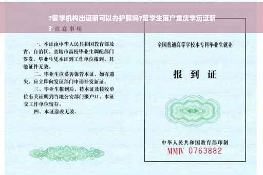 ?留学机构出证明可以办护照吗?留学生落户重庆学历证明
?