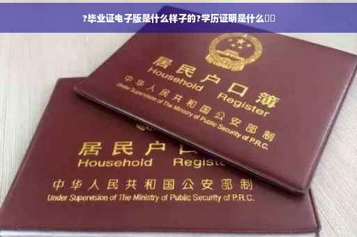?毕业证电子版是什么样子的?学历证明是什么⚡️ ?毕业证电子版是什么样子的?学历证明是什么⚡️