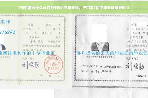 ?初中需要什么证件?例如小学毕业证，户口本?初中毕业证重要吗⚡️