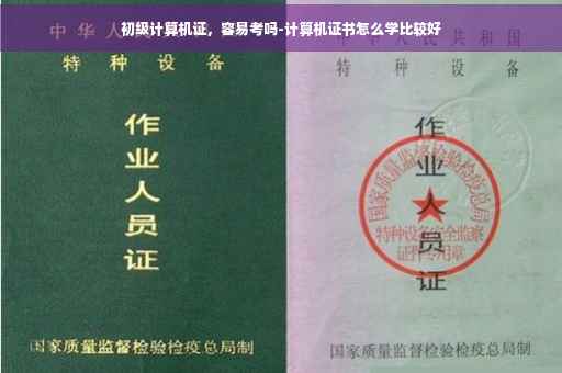 初级计算机证，容易考吗-计算机证书怎么学比较好