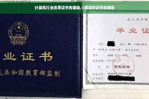 计算机行业资质证书有哪些,C语言的证书有哪些