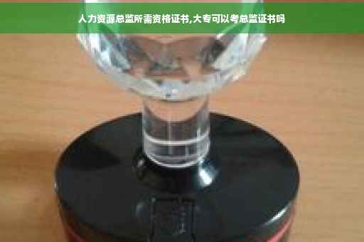 人力资源总监所需资格证书,大专可以考总监证书吗