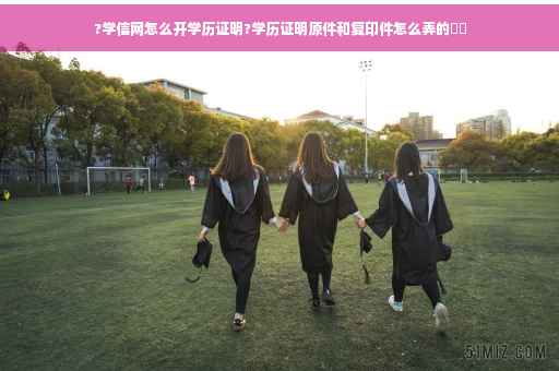 ?学信网怎么开学历证明?学历证明原件和复印件怎么弄的⚡️