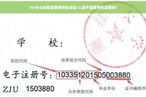 ?hr什么时间需要提供毕业证?入职不需要学历证明吗?