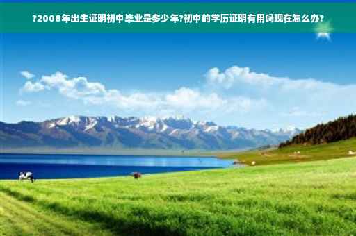 ?2008年出生证明初中毕业是多少年?初中的学历证明有用吗现在怎么办?