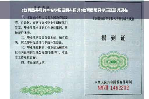 ?教育局开具的中专学历证明有用吗?教育局要开学历证明吗现在
?