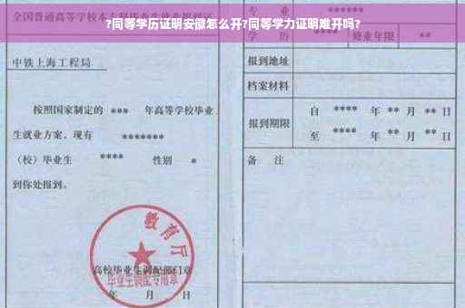 ?同等学历证明安徽怎么开?同等学力证明难开吗?