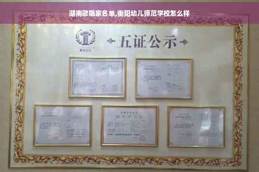 湖南歌唱家名单,衡阳幼儿师范学校怎么样