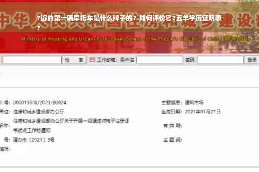 ?你的第一辆摩托车是什么牌子的？如何评价它?五羊学历证明表
?
