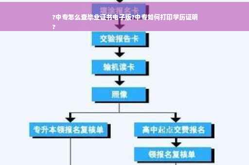 ?中专怎么查毕业证书电子版?中专如何打印学历证明
?