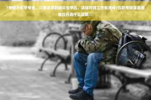 ?考研不在乎专业，只要求拿到研究生学历，这样对找工作有用吗?在职考研需要原单位开具什么证明⚡️