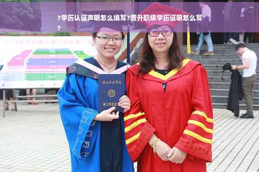 ?学历认证声明怎么填写?晋升职级学历证明怎么写
?