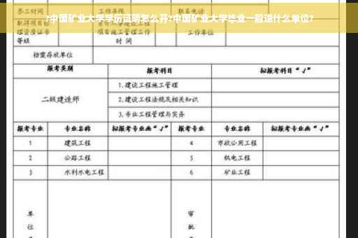 ?中国矿业大学学历证明怎么开?中国矿业大学毕业一般进什么单位?