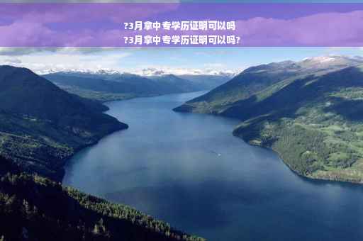 ?3月拿中专学历证明可以吗
?3月拿中专学历证明可以吗?
