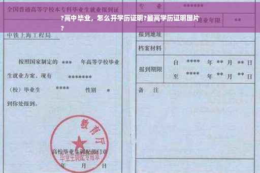 ?高中毕业，怎么开学历证明?最高学历证明图片
?