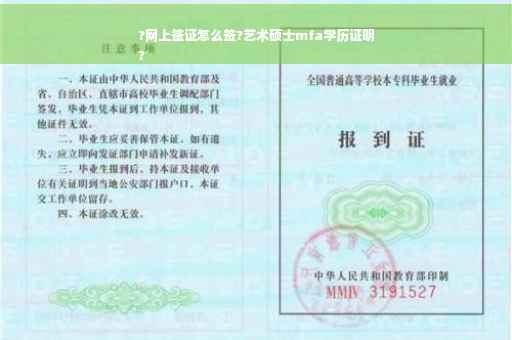 ?网上签证怎么签?艺术硕士mfa学历证明
?