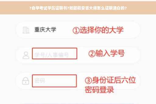 ?自学考试学历证明书?如懿和安吉大师怎么证明清白的?