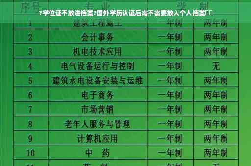 ?学位证不放进档案?国外学历认证后需不需要放入个人档案⚡️