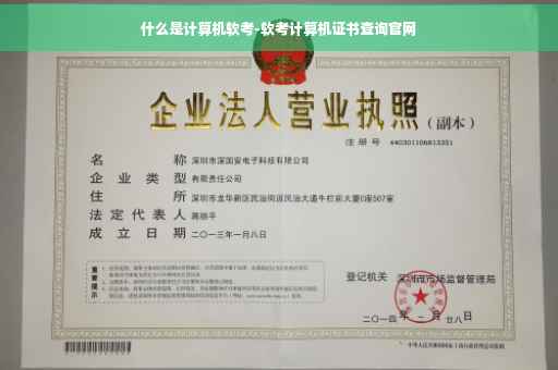 什么是计算机软考-软考计算机证书查询官网