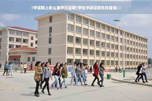 ?学信网上怎么查学历证明?学生学籍证明怎样查询⚡️