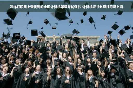怎样打印网上查找到的全国计算机等级考试证书-计算机证书必须打印吗上海