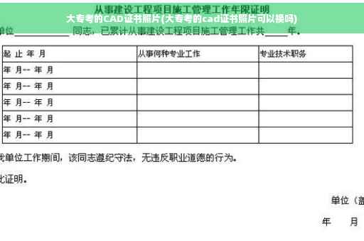 大专考的CAD证书照片(大专考的cad证书照片可以换吗)
