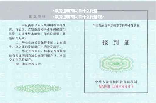 ?学历证明可以拿什么代替
?学历证明可以拿什么代替呢?