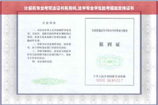 计算机专业考司法证书有用吗,法学专业学生能考哪些资格证书