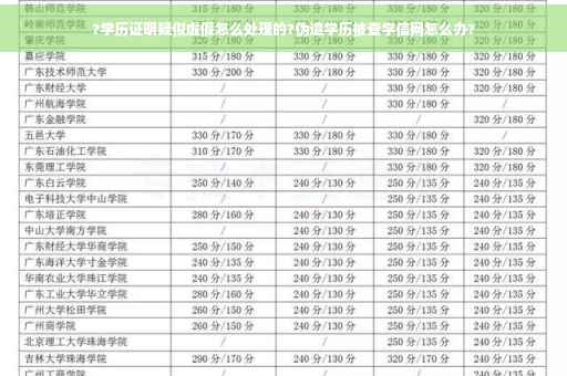 ?学历证明疑似虚假怎么处理的?伪造学历被查学信网怎么办?