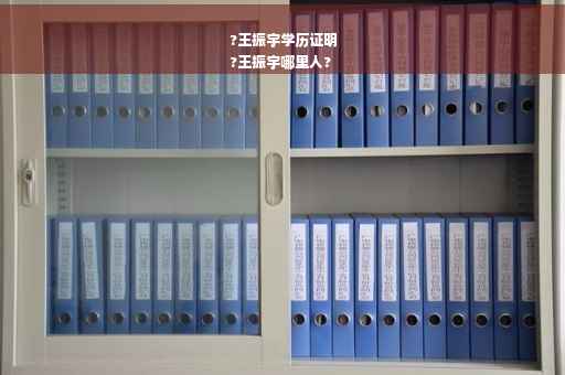 ?王振宇学历证明
?王振宇哪里人?