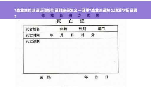 ?毕业生的派遣证和报到证到底是怎么一回事?毕业派遣怎么填写学历证明
?