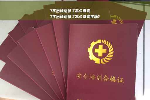 ?学历证明掉了怎么查询
?学历证明掉了怎么查询学籍?