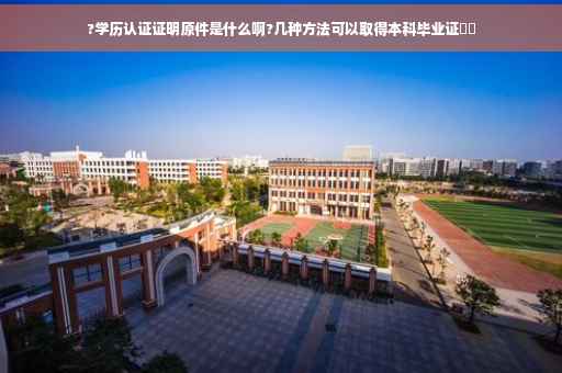 ?学历认证证明原件是什么啊?几种方法可以取得本科毕业证⚡️