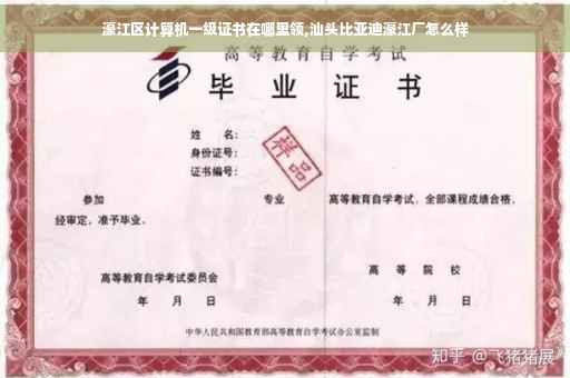 濠江区计算机一级证书在哪里领,汕头比亚迪濠江厂怎么样