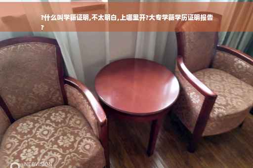 ?什么叫学籍证明,不太明白,上哪里开?大专学籍学历证明报告
?