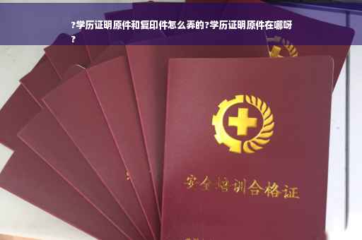 ?学历证明原件和复印件怎么弄的?学历证明原件在哪呀
?