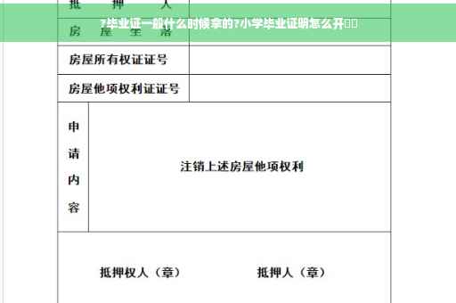 ?毕业证一般什么时候拿的?小学毕业证明怎么开⚡️