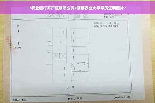 ?农业银行开户证明怎么弄?湖南农业大学学历证明图片?