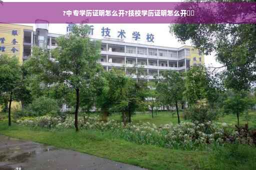 ?中专学历证明怎么开?技校学历证明怎么开⚡️
