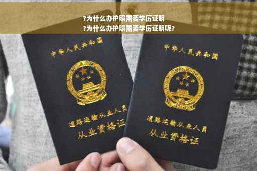 ?为什么办护照需要学历证明
?为什么办护照需要学历证明呢?