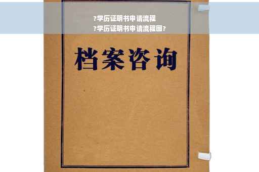 ?学历证明书申请流程
?学历证明书申请流程图?